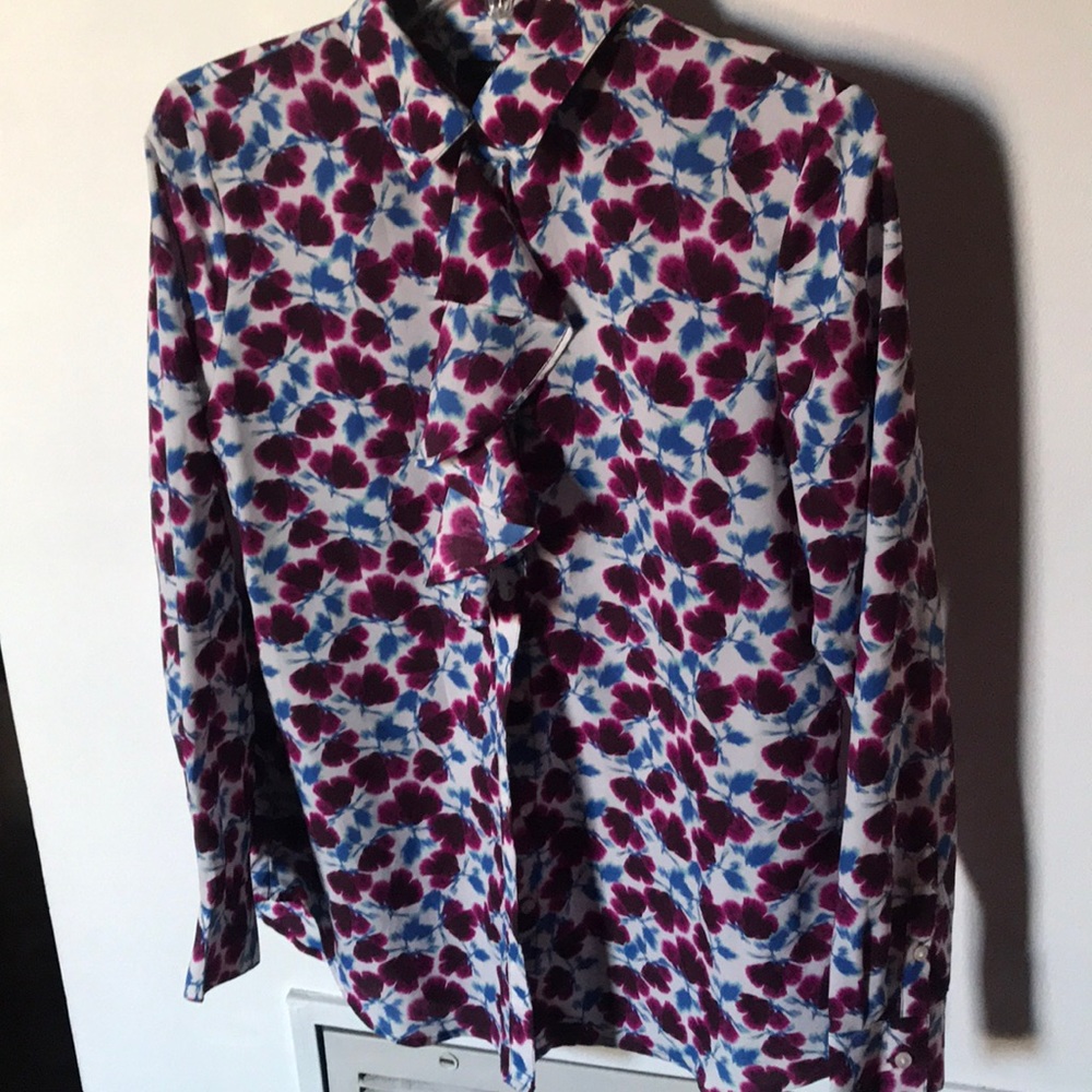 Banana republic floral blouse